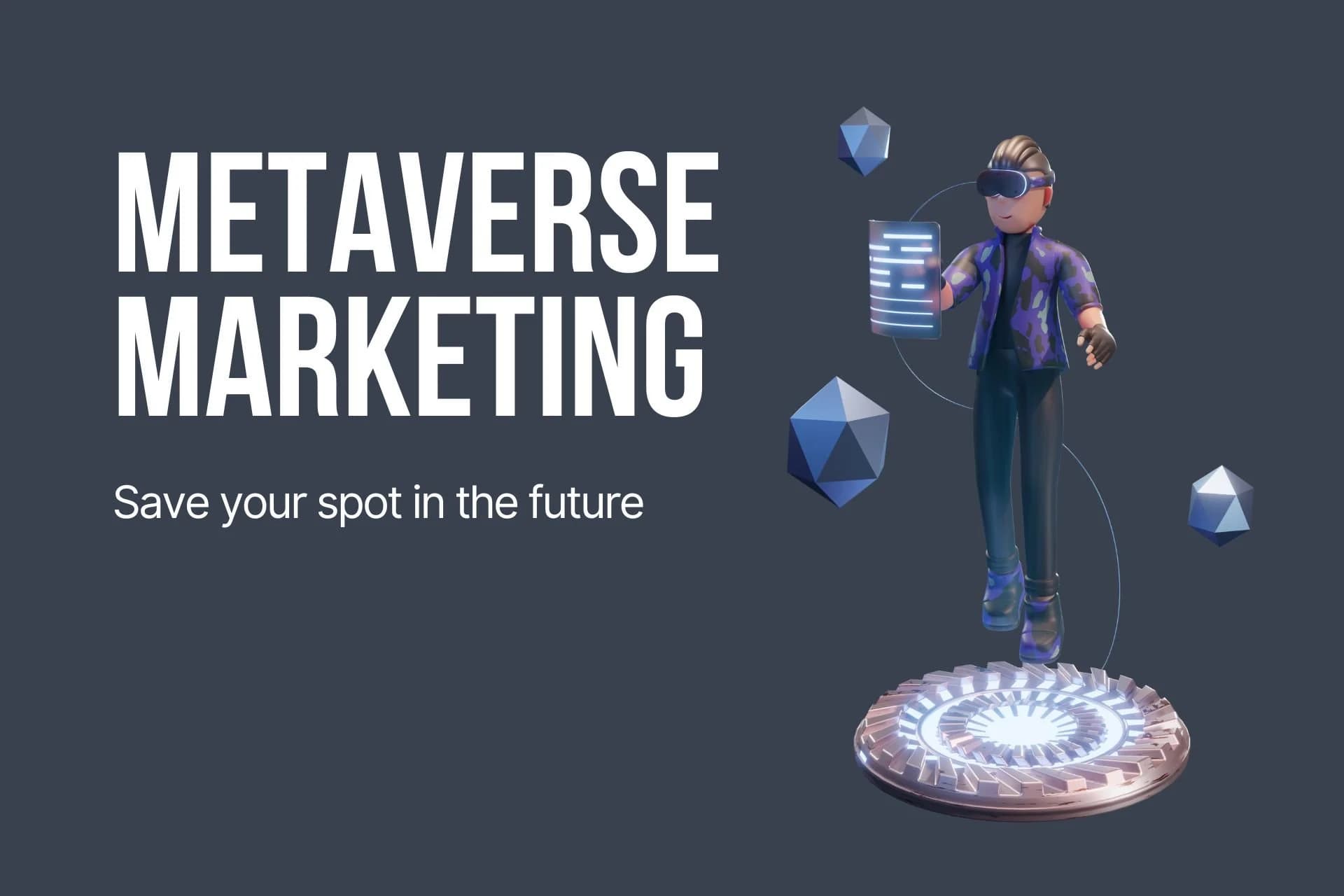 Metaverse marketing graphic