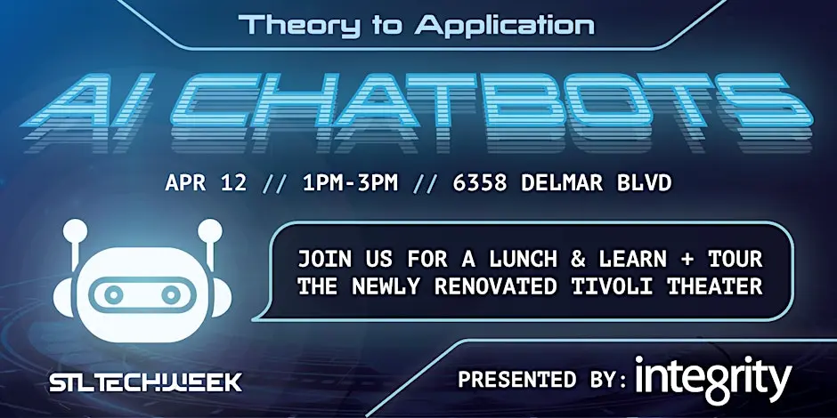 STL Tech Week title slide on AI Chatbots