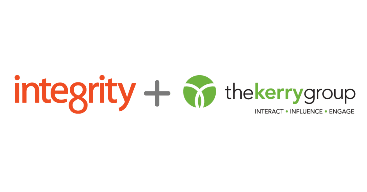 IntegrityXD and Kerry Group logos to announce merge