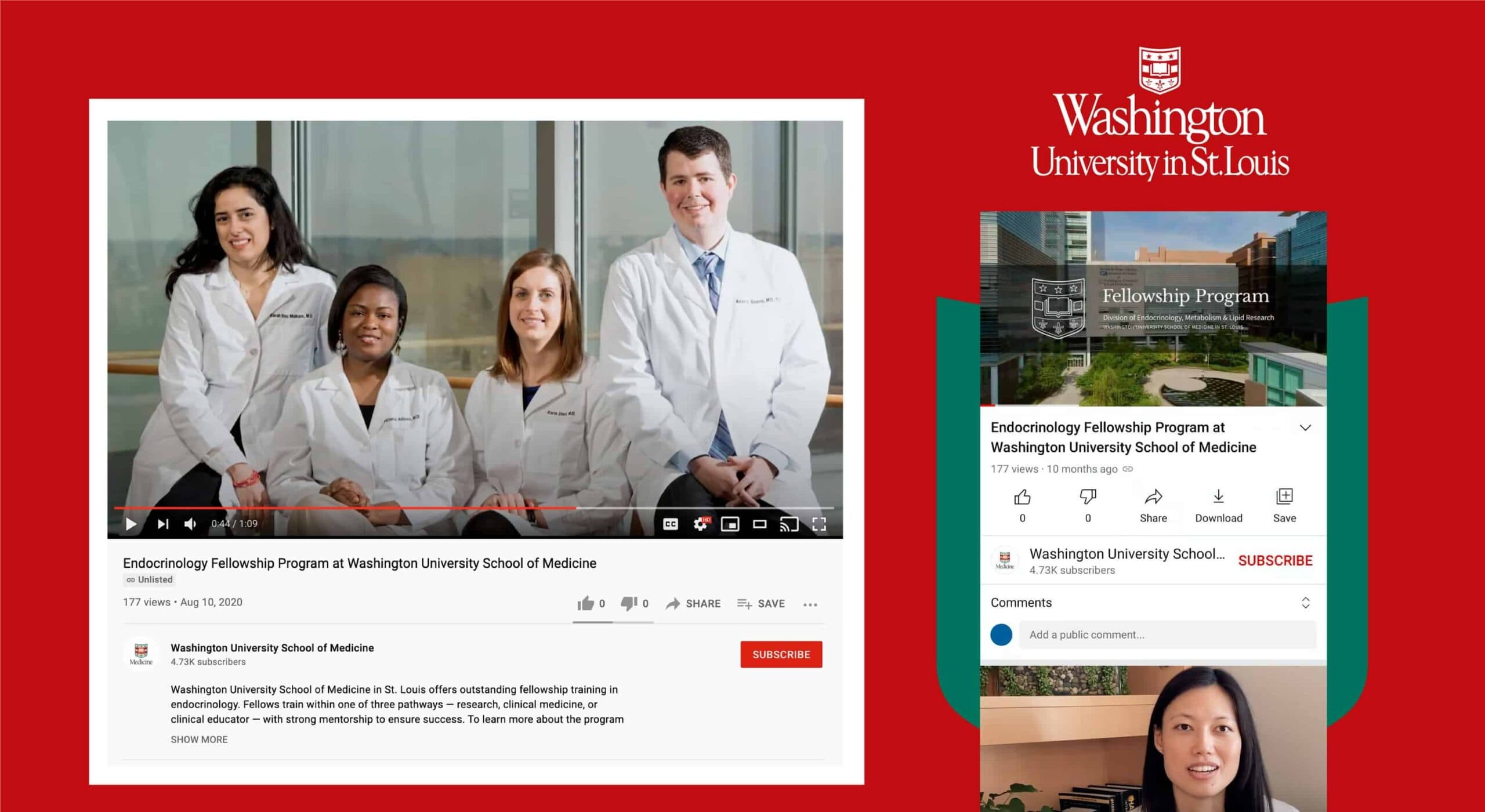 Washington University School of Medicine fellowship video on YouTube