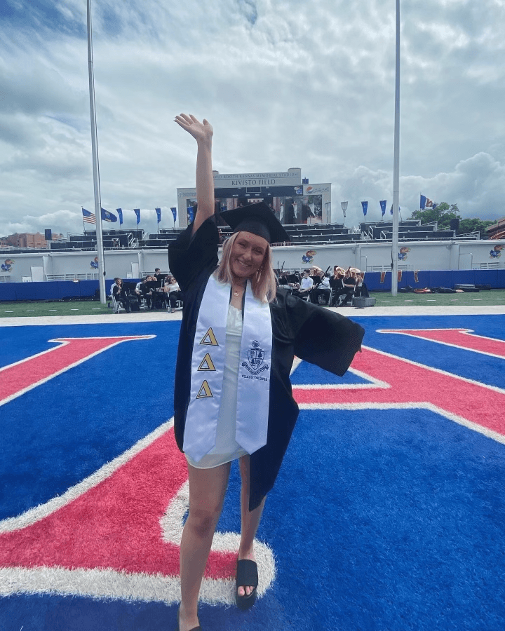 Integrity STL team member Grace Lepper at her college graduation
